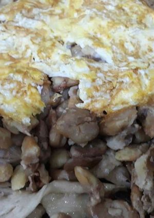 صورة لوصفة باقلاء بالدهن الحر والبيض 😍😍😍