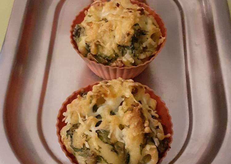 Easiest Way to Make Ultimate Baked veggie mac and cheese cups