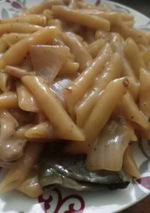 Una foto de Fideos veganos haraganes