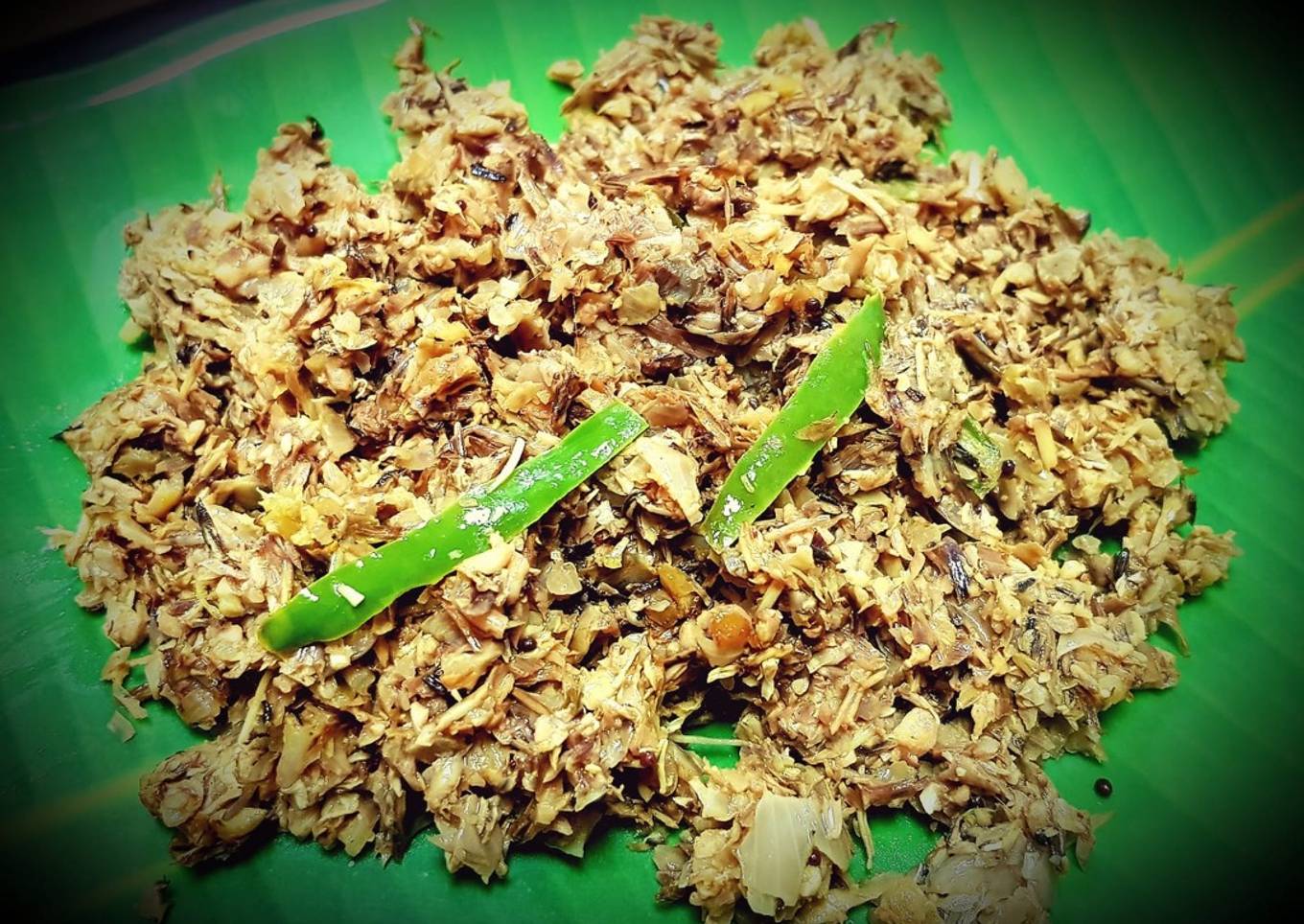Banana Flower Dal Fry