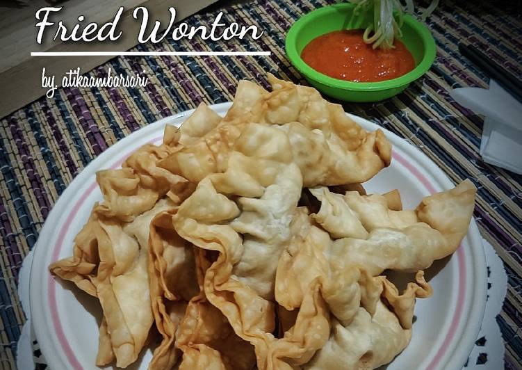 Langkah Mudah untuk Menyiapkan Fried Wonton (錦滷餛飩) yang Lezat Sekali