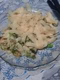 Papardelle con queso blanco y brócoli