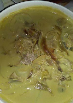 Foto resep Gulai jantung pisang gurih praktis