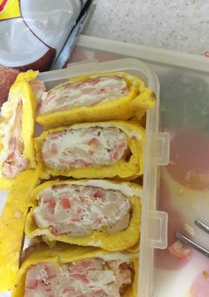 Hình của món Trứng cuộn thanh cua.
