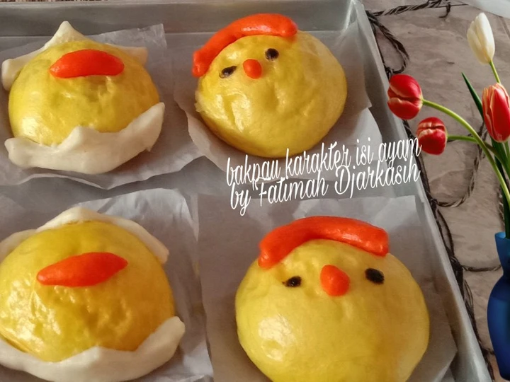 Cara Mudah Membikin Resep Bakpau Karakter Isi Ayam yang Menggugah Selera Anti Ribet, Lezat