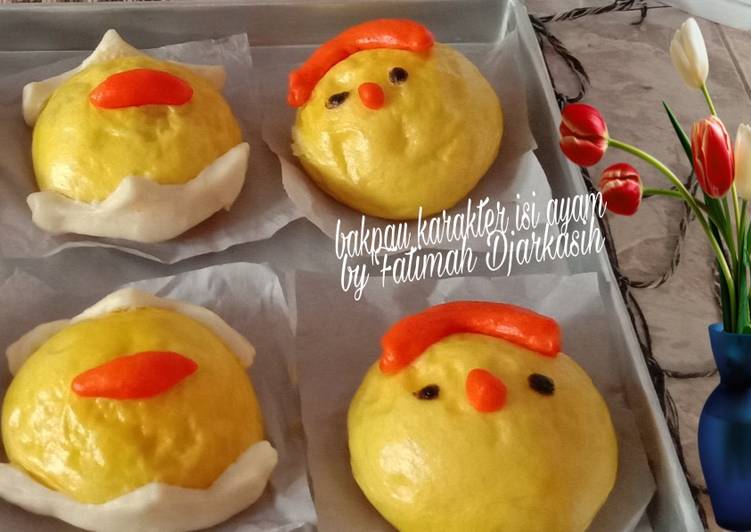 Resep Bakpau Karakter Isi Ayam, Bikin Ngiler