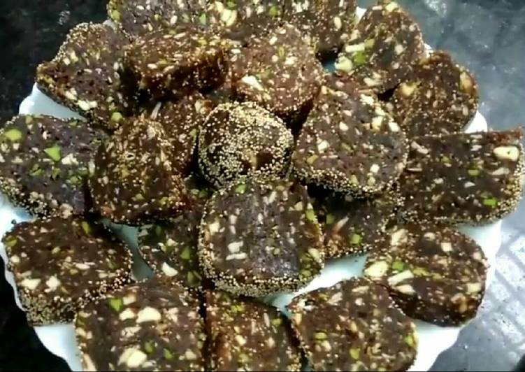 Easiest Way to Prepare Homemade Khajur or date dry fruits dessert