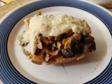Philly cheesesteak sándwich a mi manera