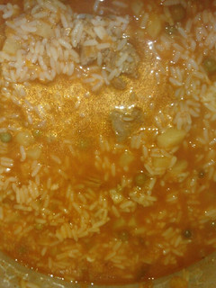 Una foto de Guiso de arroz con arvejas