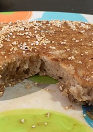 Una foto de Hotcakes de canela con amaranto
