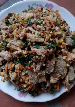 Hình của món Lừờn ngan nộm.