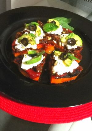Una foto de Pizza de calabaza🌱vegetariana