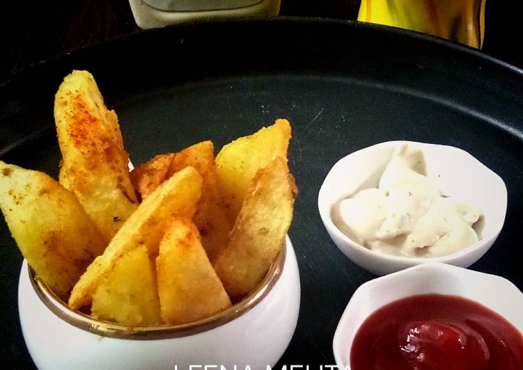 Simple Way to Prepare Homemade Potato Wedges