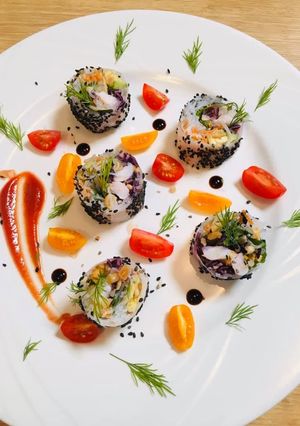 Une photo de Rouleaux de Printemps façon Sushis