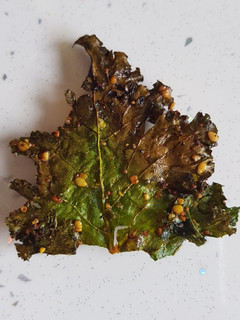 Una foto de Chips de kale
