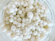 Una foto de agar agar con leche de coco