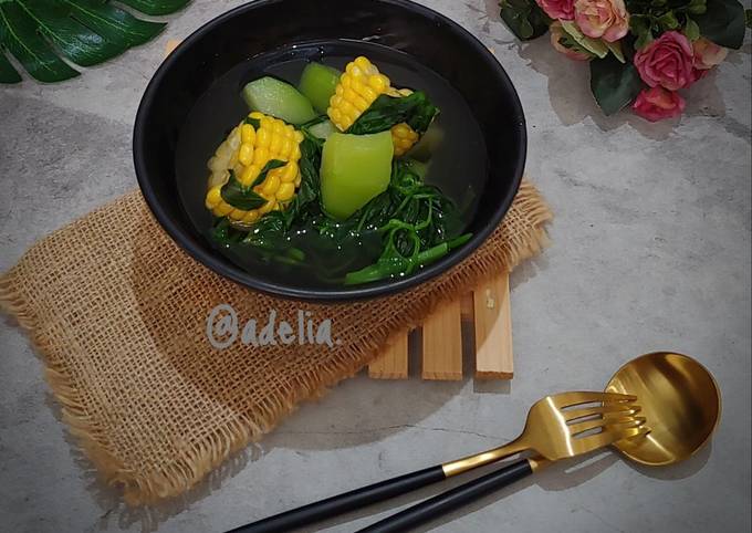 Resep Sayur Bening Bayam Oleh Adelia Mutia Cookpad