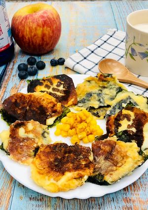 【親子共廚】起司海苔點心片 的食譜成品照片