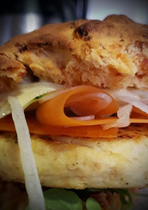Foto principal de Hamburguesas de pollo, Garbanzos y semillas