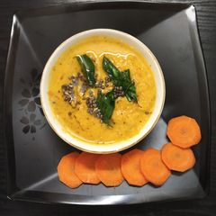 A picture of Carrot Chutney | South Indian Breakfast Dish | Easy Side Dish Recipe for Idly Dosa.
