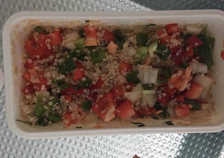 Recetas de tupper #4 Tabulé de quinoa veggie