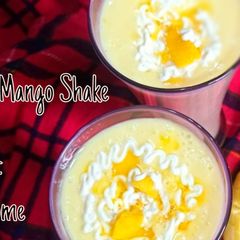 A picture of Creamy Mango shake🍹.