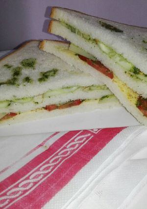 A picture of Vegetable Sandwich.