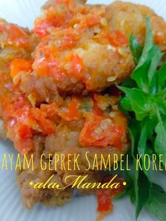 Foto resep Ayam Geprek Sambel Korek