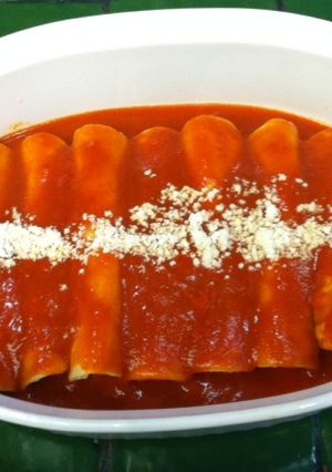 Una foto de Tacos ahogados de papa