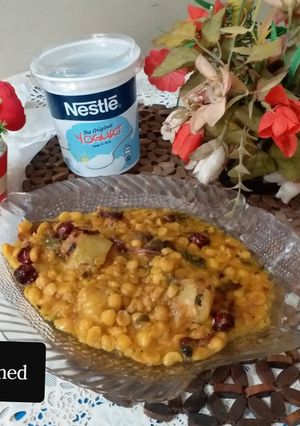 A picture of Channy ki daal and laucki💕😊 #CookPadRamadan #SehriSpecial.
