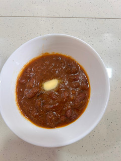 A picture of Rajma masala.