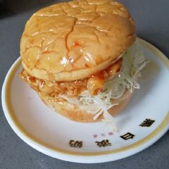 A picture of Homemade Chicken Burger.