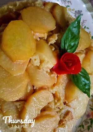 صورة لوصفة مقلوبة البطاطس