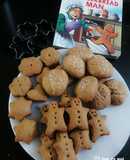 Ginger bread Cookies (Eggless & Whole Wheat Flour)