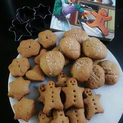 A picture of Ginger bread Cookies (Eggless & Whole Wheat Flour).