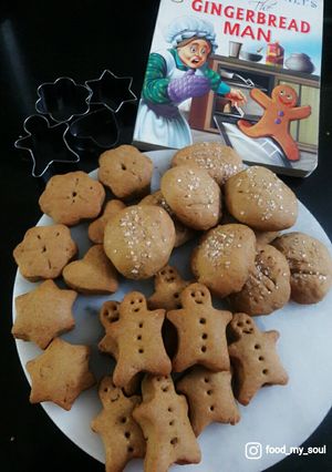 A picture of Ginger bread Cookies (Eggless & Whole Wheat Flour).