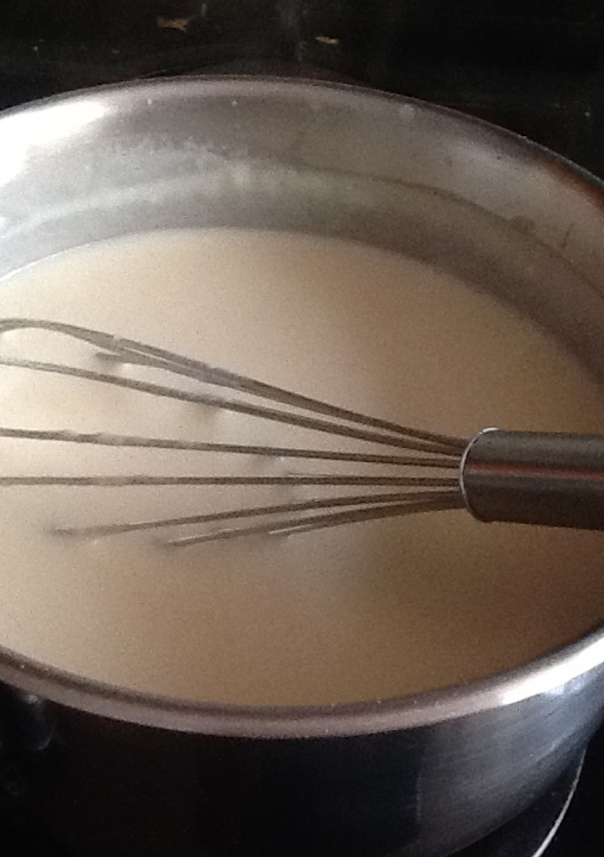 Una foto de Bechamel con aceite de oliva
