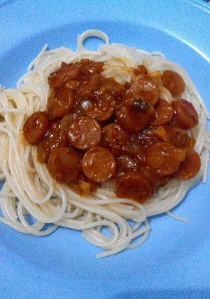 Foto resep Spaghetti dengan sosis