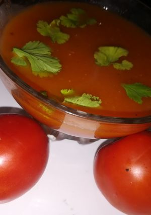 A picture of Tomato soup.