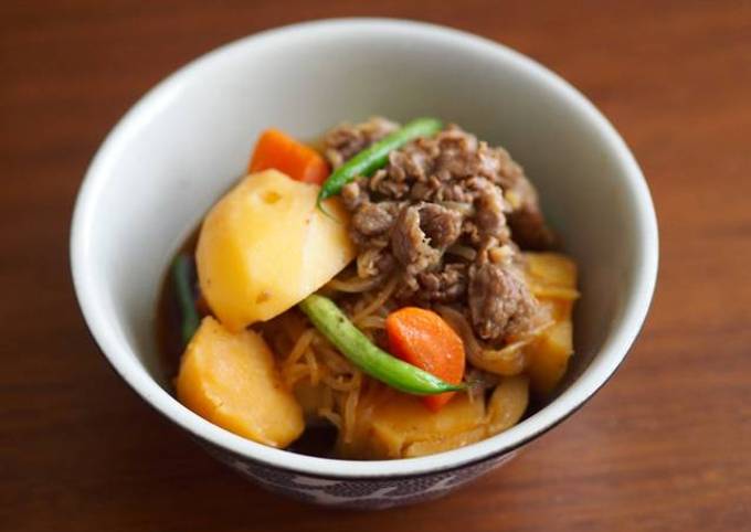 Steps to Prepare Any-night-of-the-week NIKUJAGA (Meat and Potato Stew)