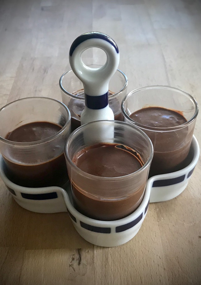 Una foto de Mousse de chocolate