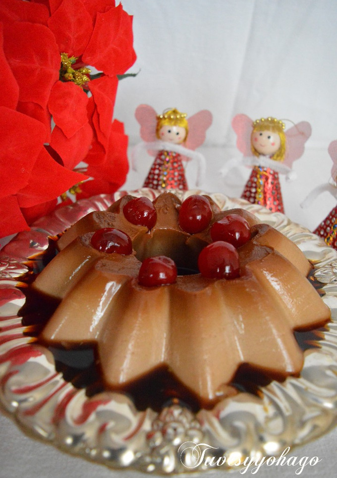 Una foto de Flan de Turrón de Chocolate Suchard