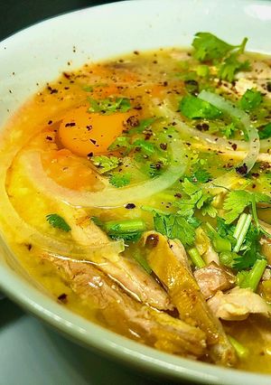 Hình của món Cháo Gà Ta Nấu Từ Cơm Nguội.
