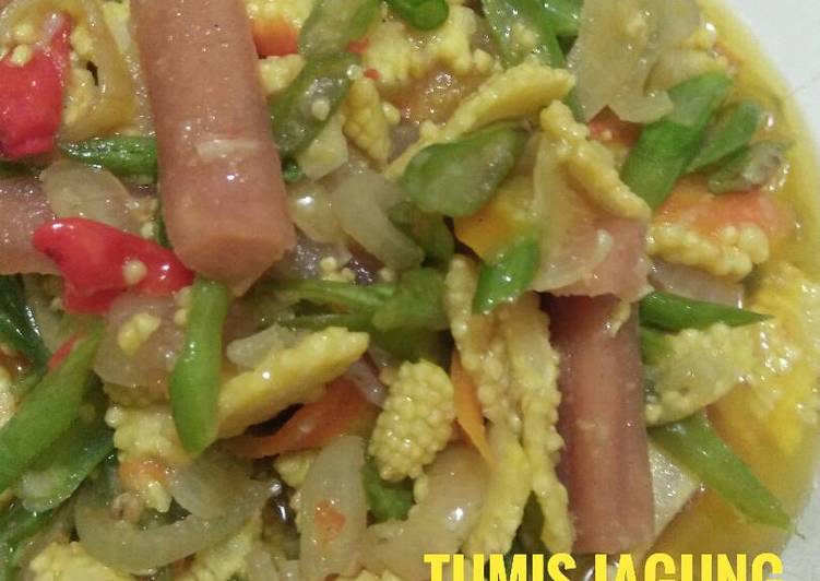 Bahan meracik Tumis Jagung Muda Buncis with Sosis yang sempurna