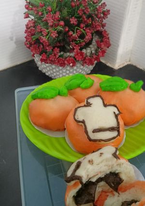 Foto resep Bakpao Karakter Jeruk (No Mixer)