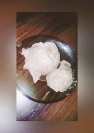 صورة لوصفة ايس كريم ب 4 مكونات فقط ❤️❤️