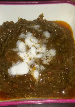 A picture of Sarso ka Saag.