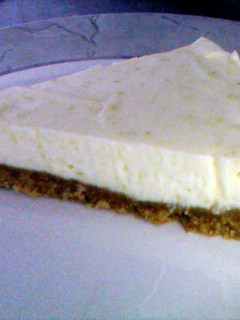 A picture of key lime pie.