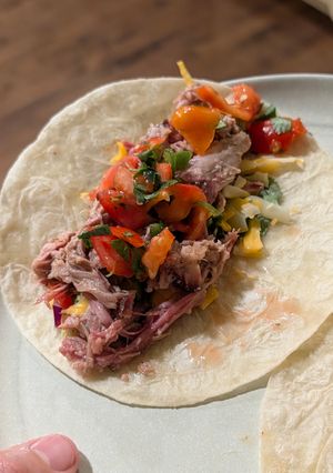 A picture of Smoked & Braised Pork Carnitas.