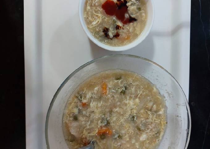 Recipe of Favorite Oats chicken and veg soup/ healthy and delicious creamy soup